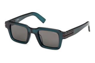 Zegna EZ0283 96D grau polarisierendGlänzend Dunkelgrün
