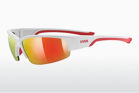 Sunglasses UVEX SPORTS sportstyle 215 white mat red