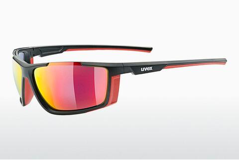 Kacamata surya UVEX SPORTS sportstyle 310 black mat red