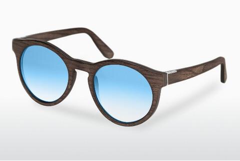 Slnečné okuliare Wood Fellas Au (10756 black oak/blue)
