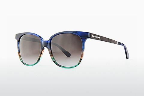 Sunglasses Wood Fellas Aspect (11713 black oak/blue)