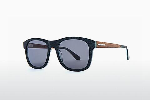 Sunglasses Wood Fellas Mirror (11719 macassar/blue)