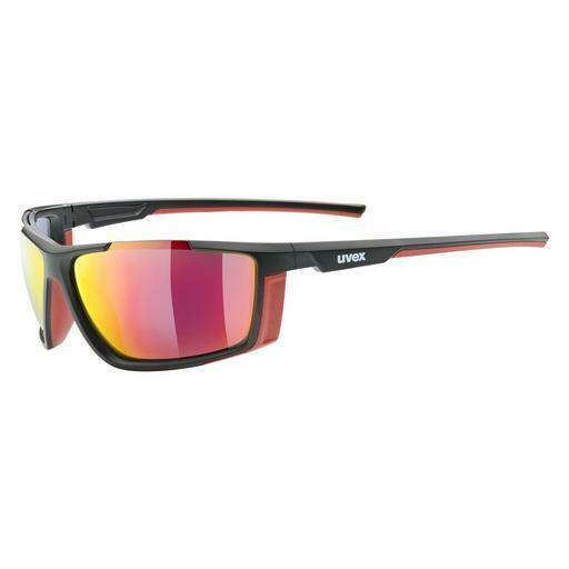 Sonnenbrille UVEX SPORTS sportstyle 310 black mat red