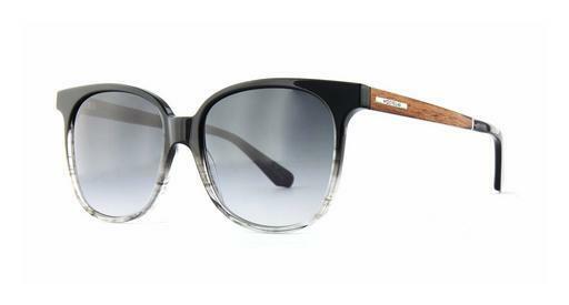 Saulesbrilles Wood Fellas Aspect (11713 macassar/blk-gy)