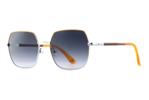 Ophthalmic Glasses Wood Fellas SOLSTICE (11752 macassar/yellow/silver)