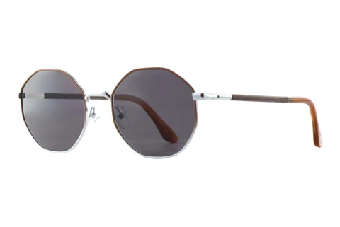 Ophthalmic Glasses Wood Fellas EQUINOX (11753 curled/brown/silver)