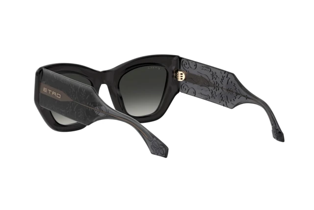 New! ETRO ETRO0017/S KB79O Black Cat-Eye Sunglasses, Authentic Postalcontacts.com -- ETRO 0017/S main image 3