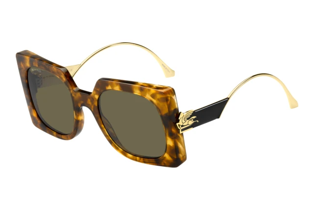 New! Etro ETRO0026/S EPZQT Elegant Havana Square Sunglasses, Authentic Etro 0026/S EPZ QT Sunglasses Yellow Havana - eye-oo.com main image 4