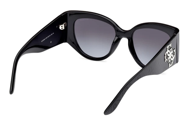 NWT Guess GU00202-01B Black Cat Eye 54mm Sunglasses GUESS Men main image 4