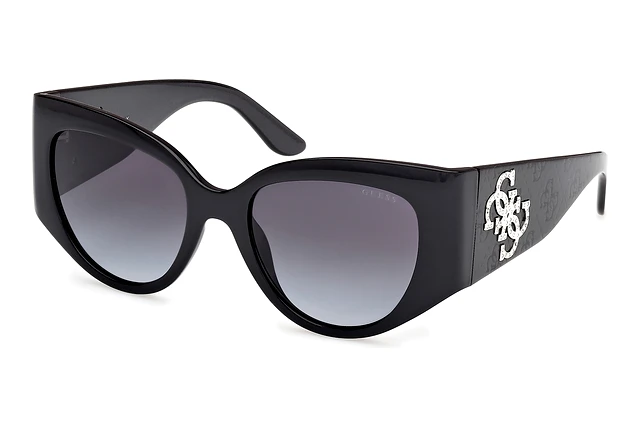 NWT Guess GU00202-01B Black Cat Eye 54mm Sunglasses GUESS Men main image 3