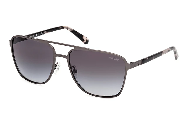 NWT Guess GU00210-07B Matte Dark Rectangle 60mm Sunglasses Guess Sunglasses GU-00076 02B main image 4