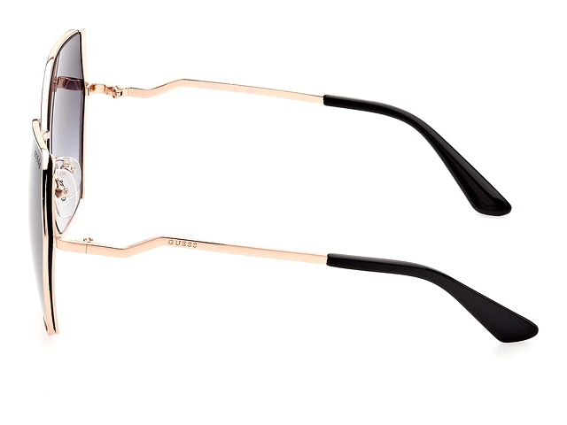*GUESS* Gold GU7843 Geometric Crystal Embellished Sunglasses Guess Sunglasses GU7843S 28Z main image 4