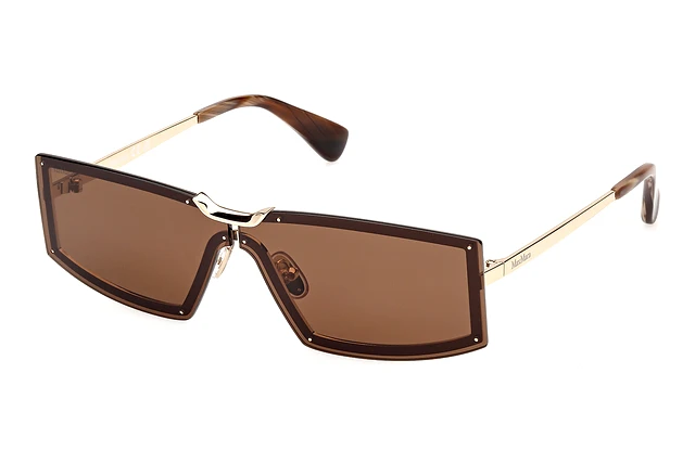 Max Mara Chic Brown Sunglasses rectangular frameless Miller 1 Max Mara MM 604S M12 – Vintage Frames Company main image 3
