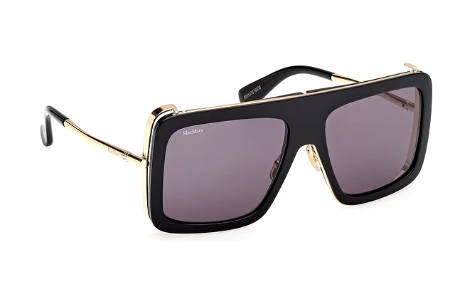 Max Mara Authentic Jean sunglasses in a metal rectangular with gradient lenses✨✨ Maxmara MM0102 Sunglasses | Select Eyewear main image 4