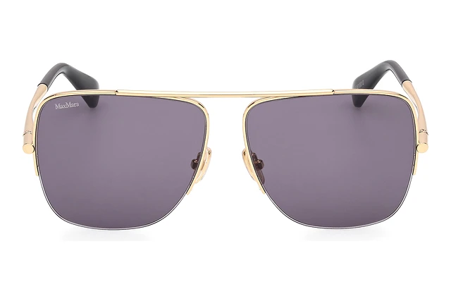 Max Mara MENTON3 MM0121 30A Sunglasses Gold Aviator Frame, Smoke Lenses Maxmara MM0121 30A Menton3 | Online Sale - Amevista main image 4