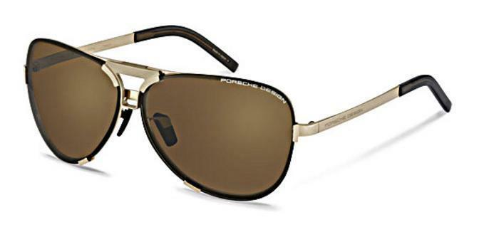 NEW Porsche Design P8678 C 67mm Gold Gold Sunglasses 