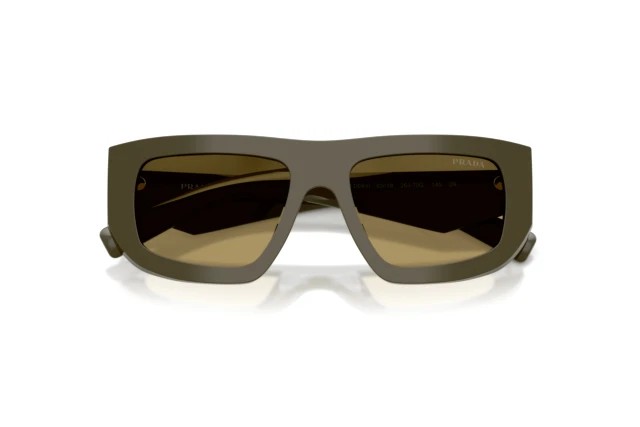 NEW Prada PR D04SU Sunglasses in Khaki Green $497 Prada PR D04SU Aviator Sunglasses in Green – Designer Daydream main image 4