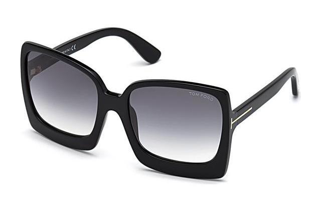 Tom Ford FT0711 53 Grey & Black Shiny Sunglasses | Sunglass Hut USA